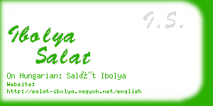 ibolya salat business card